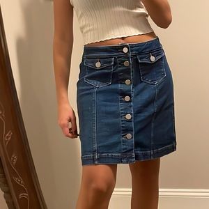 Loft mini jean skirt